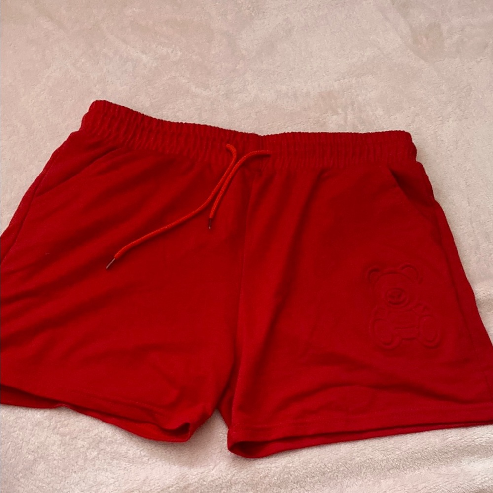 Red Casual Shorts